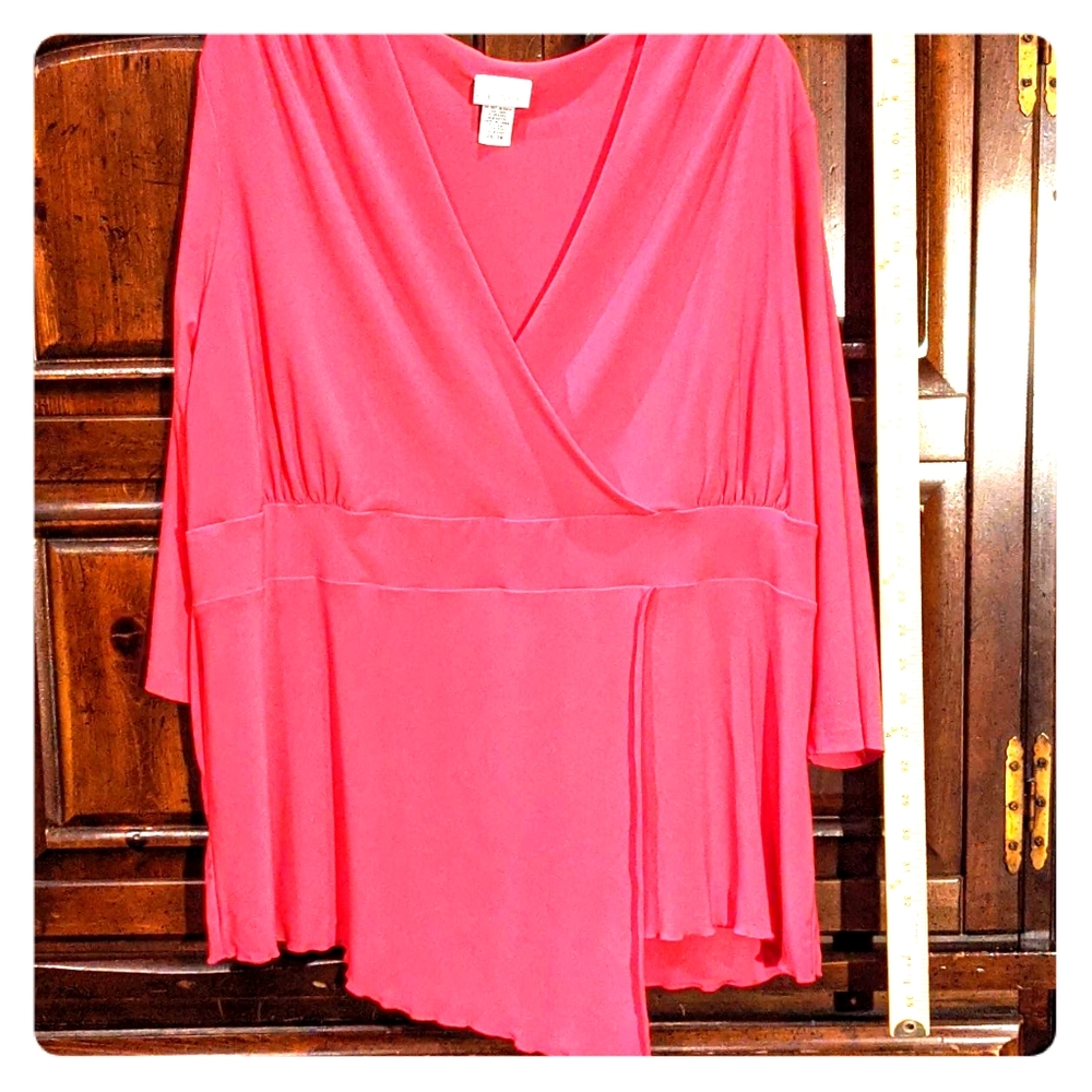 Plus size 3XL 26/26 Fashion Bug blouse hot pink